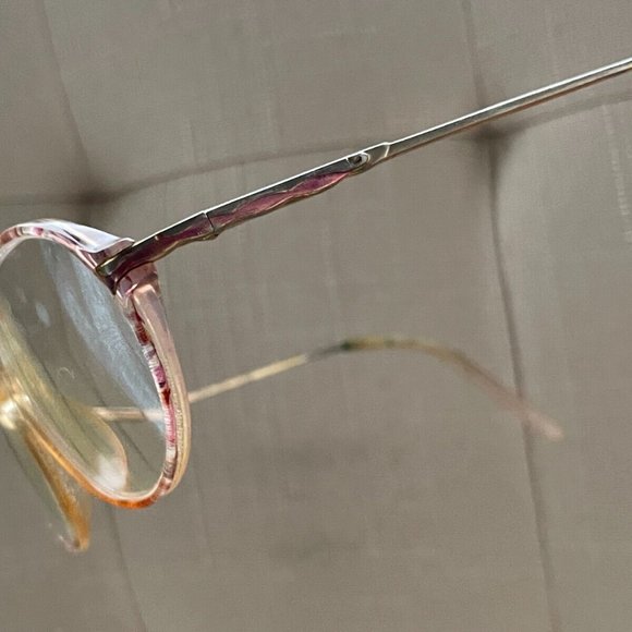 Vintage Sophia Loren Women Glasses Frame Pink/Gold Tone Eyeglasses - Picture 11 of 11